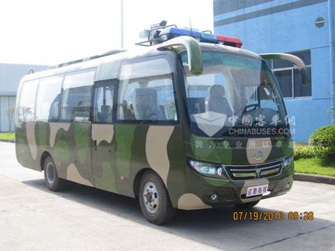 上饶客车:首辆军用应急指挥车亮相